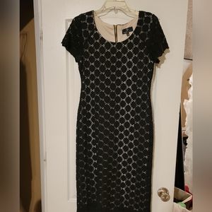 Black and Tan Lace top dress